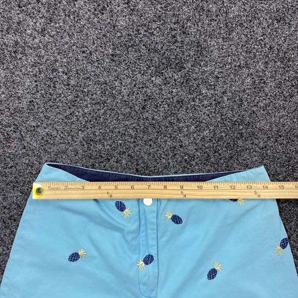 Tommy Hilfiger Women’s Capris Embroidered Blue Pineapple Bright Blue Size 4 - Picture 6 of 6